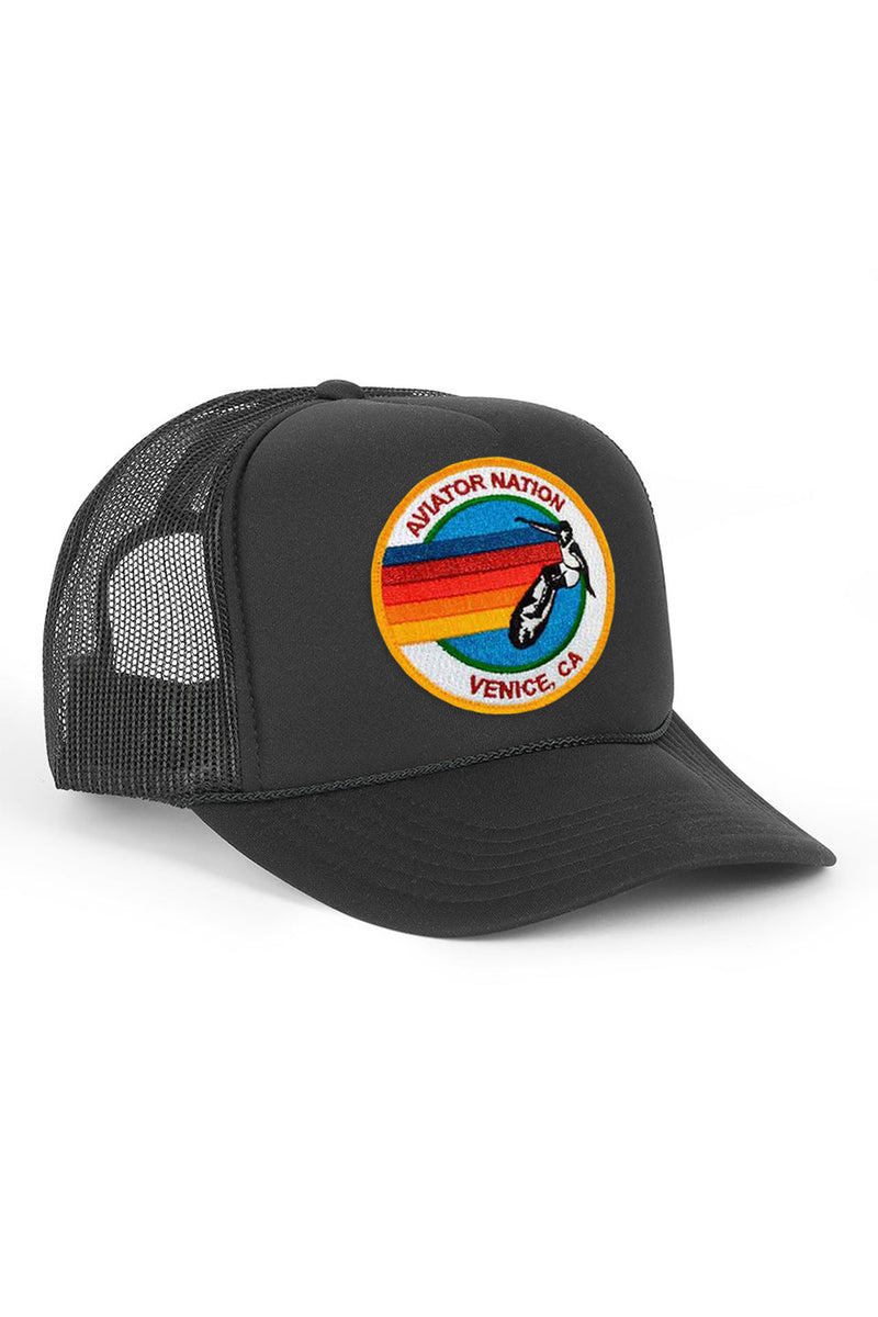 AVIATOR NATION TRUCKER HAT - BLK