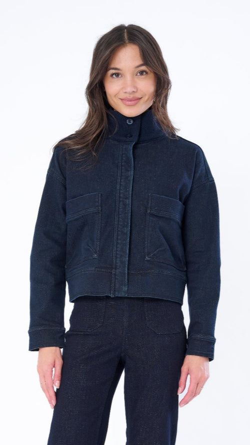 VARY'S DENIM BOMBER JACKET