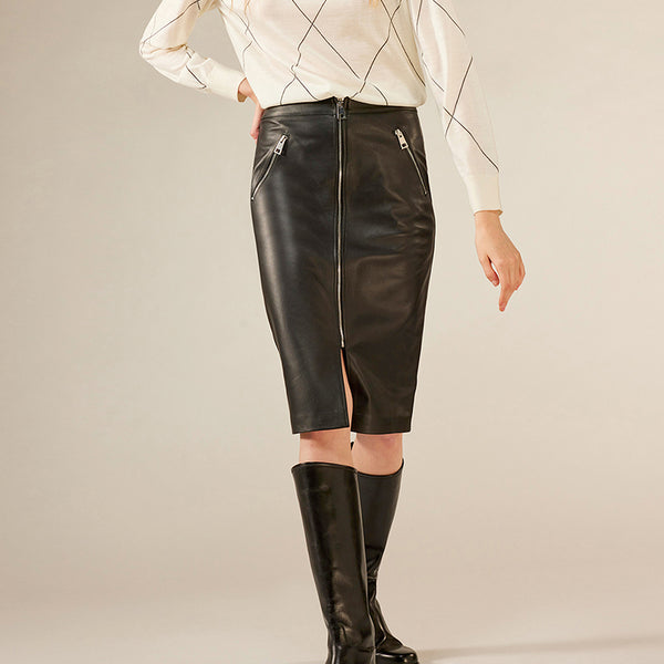 スカート LEATHER SKIRT 06401-