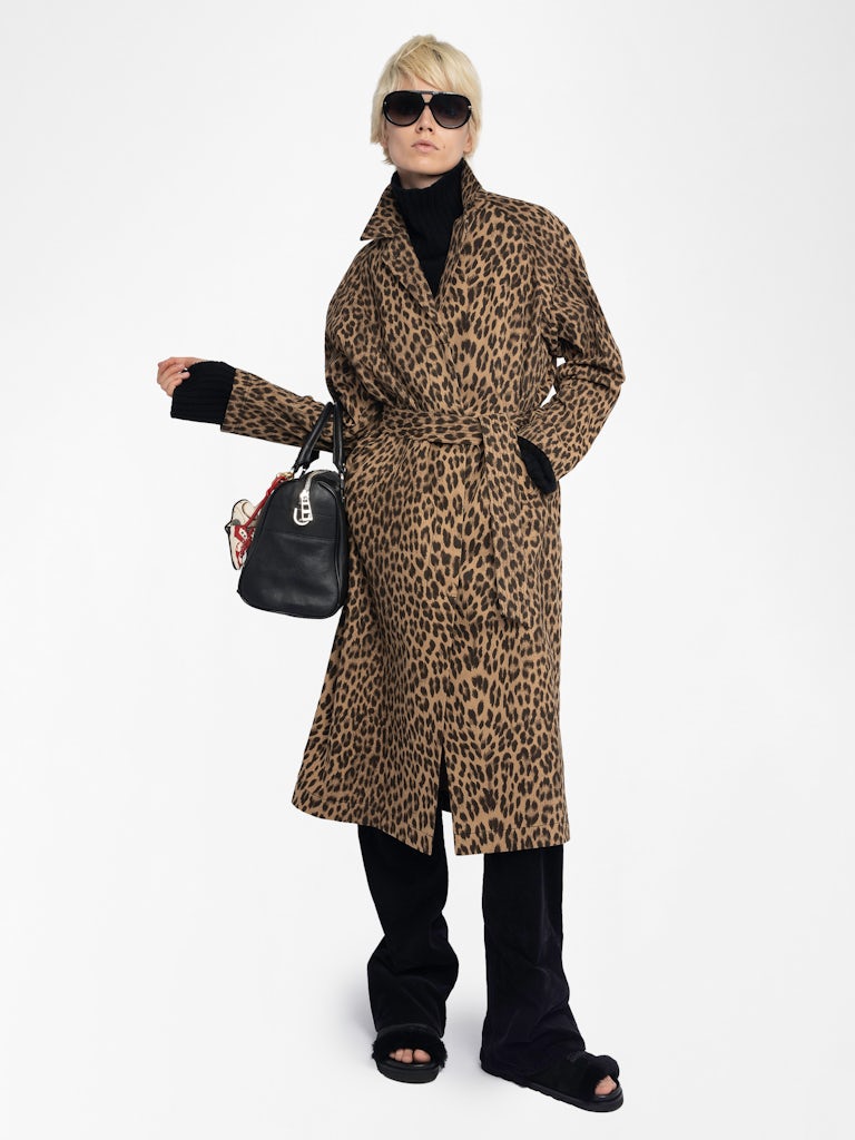 MENTLE COAT - LEOP