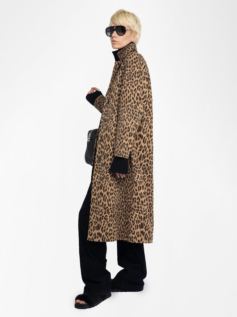 MENTLE COAT - LEOP
