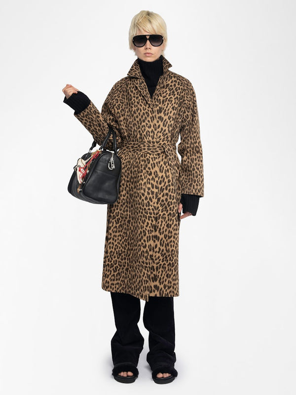 MENTLE COAT - LEOP