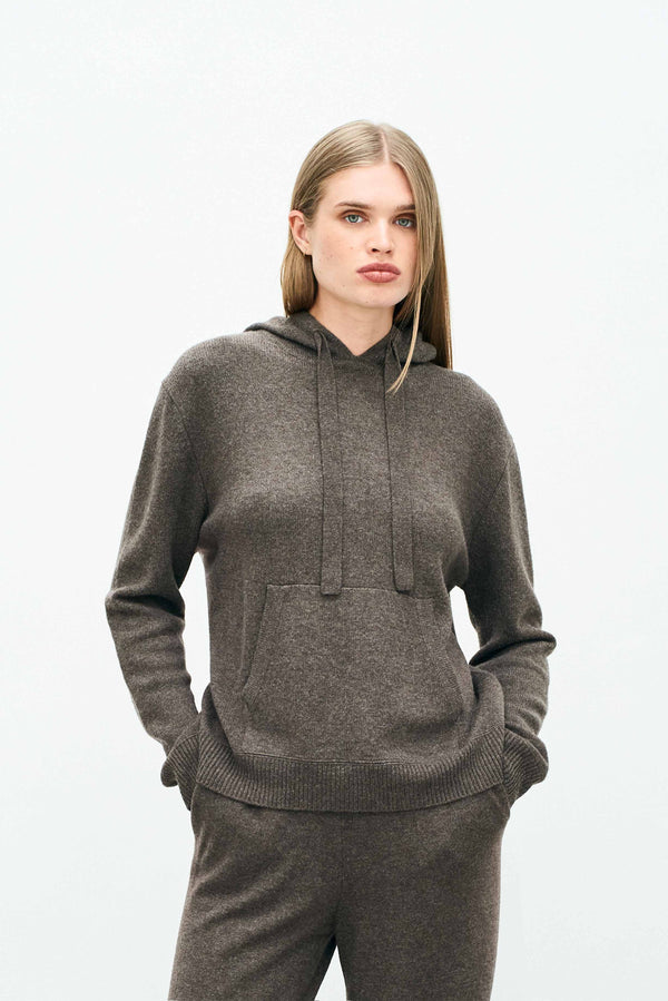 OVERSIZED HOODIE - UMBER