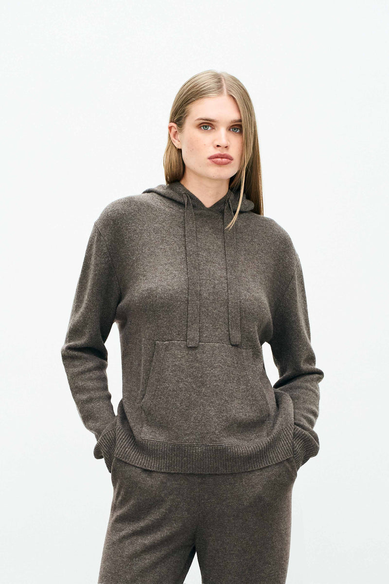OVERSIZED HOODIE - UMBER