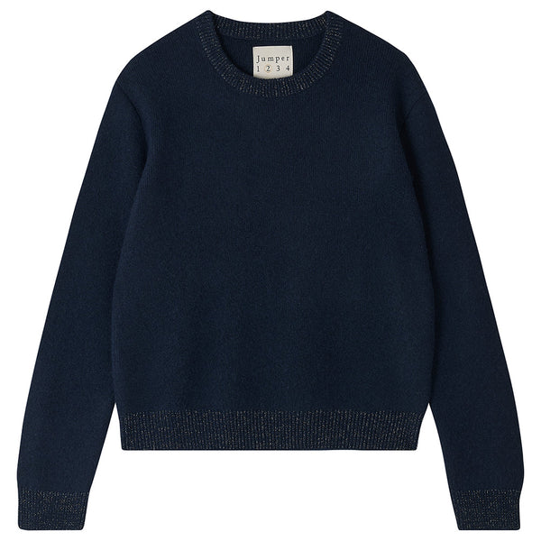 CONTRAST RIB CREW - MIDNIGHT/SILVER