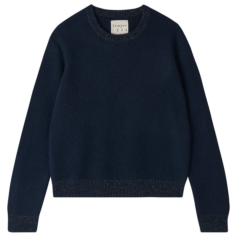 CONTRAST RIB CREW - MIDNIGHT/SILVER