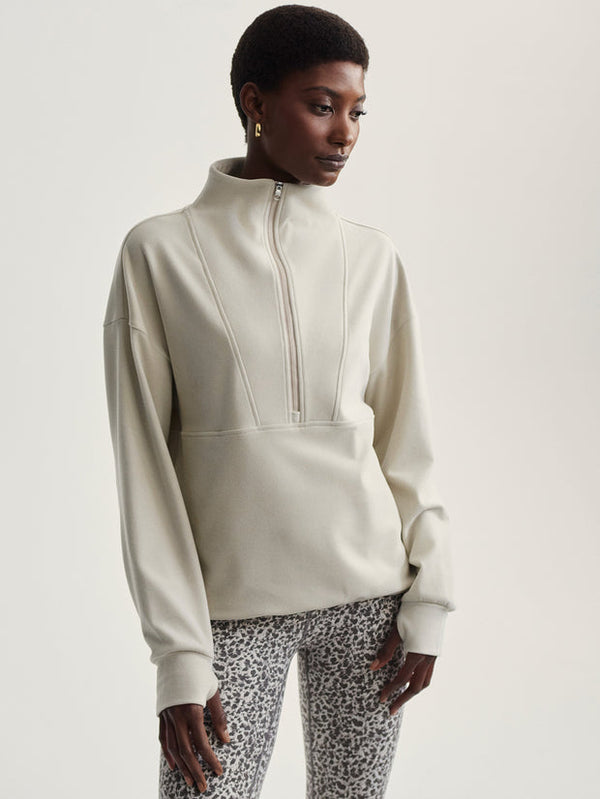TIMBERLEY HALF ZIP - CEMENT MARL
