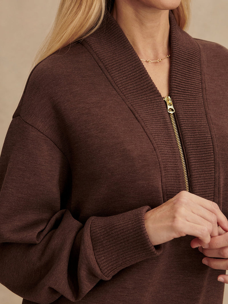 SALLY HALF ZIP SWEAT - CBMA