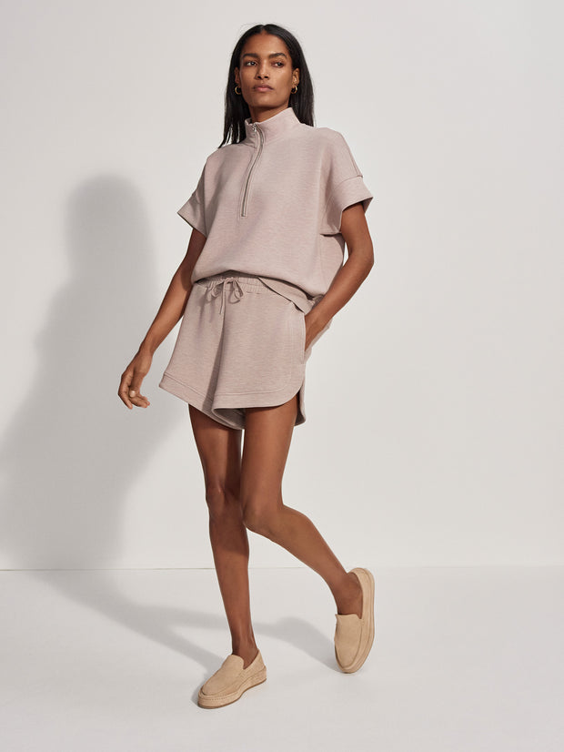 OLLIE HIGH RISE SHORT - TAUPE MARL