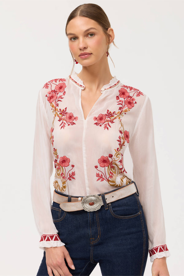SIMONE BLOUSE - WHT