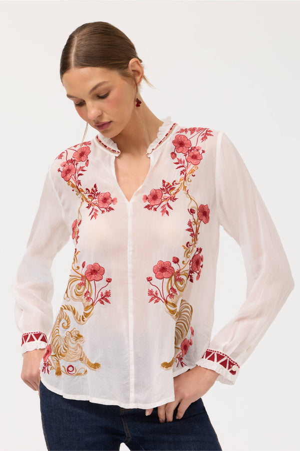 SIMONE BLOUSE - WHT