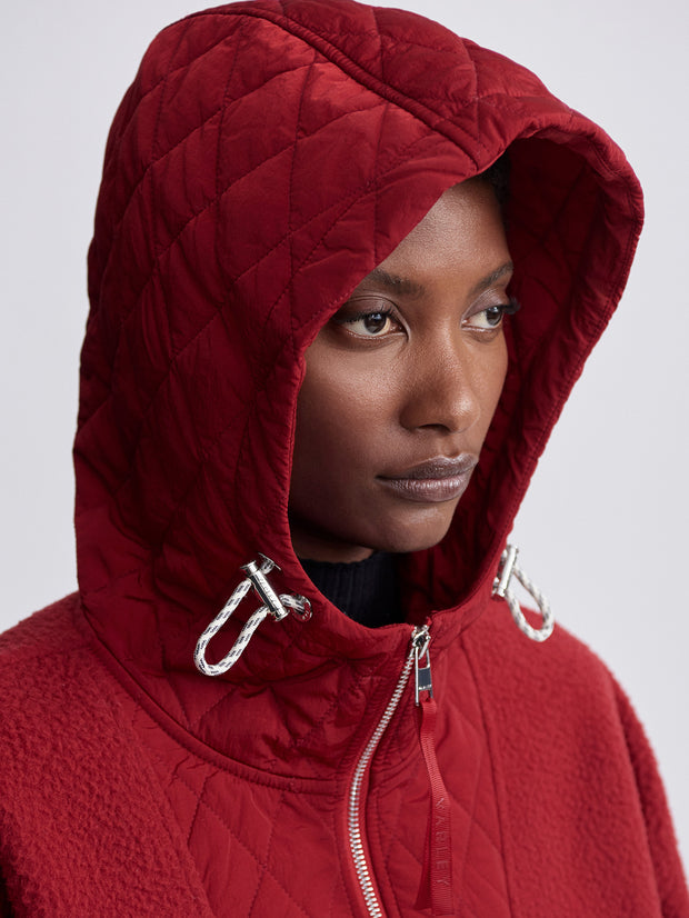 RICHFIELD QUILT FLEECE COMBO - RED