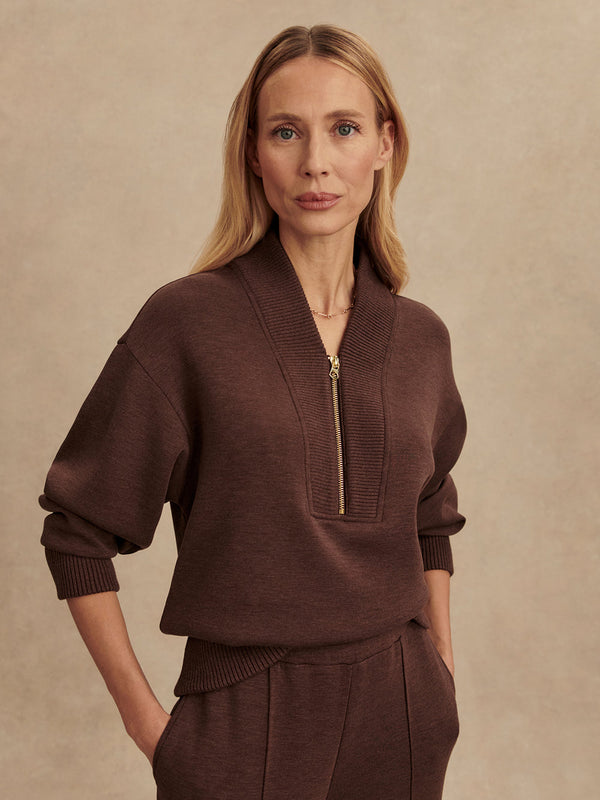 SALLY HALF ZIP SWEAT - CBMA