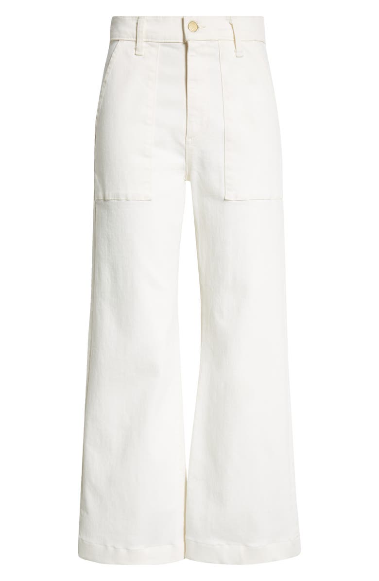 CROPPED CLIFFORD WIDE LEG JEAN - WHITE