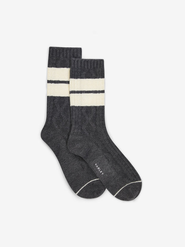 EAGLESON PLUSH CABLE SOCK - CHAR MARL EGT