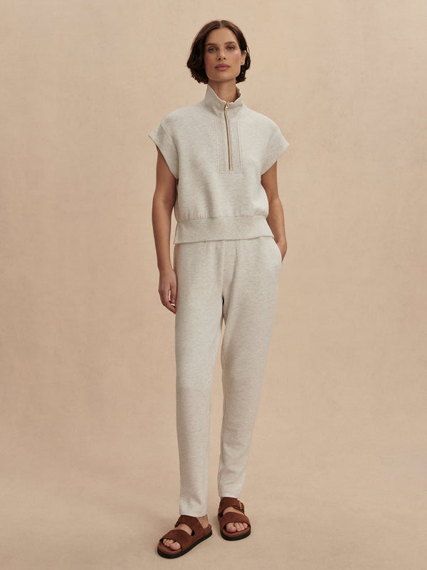 KELLY HALF ZIP SWEAT - IVML