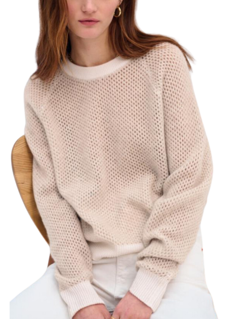 CASHMERE RAMONA MESH SWEATSHIRT