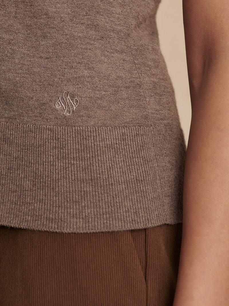 NEILSEN S/L KNIT TOP - CIMA