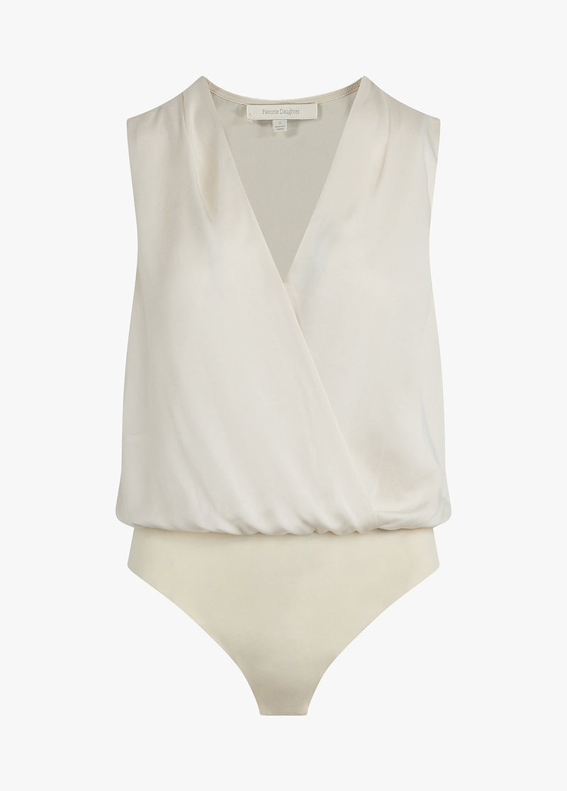 SLEEVELESS DATE BLOUSE - IVORY