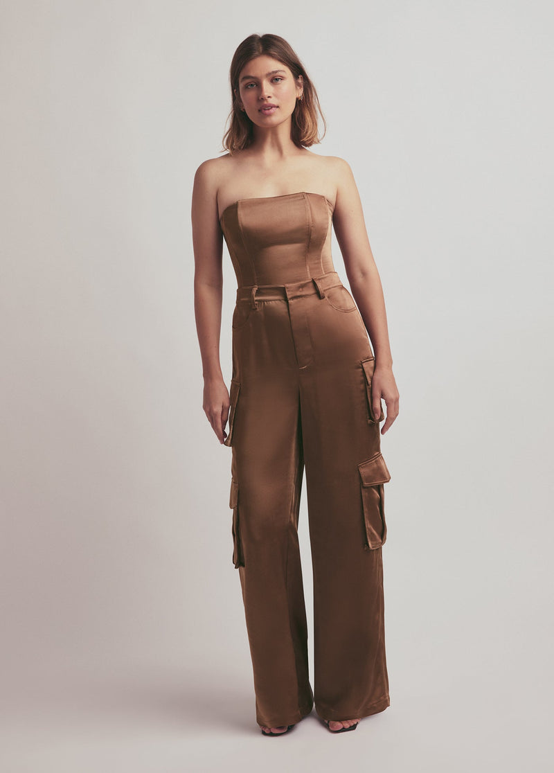 THE SATIN CARGO PANT
