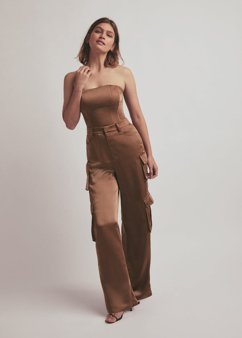 THE SATIN CARGO PANT