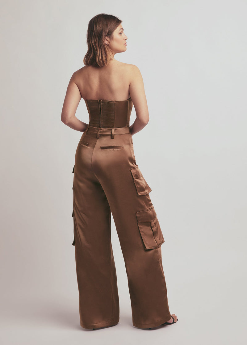 THE SATIN CARGO PANT