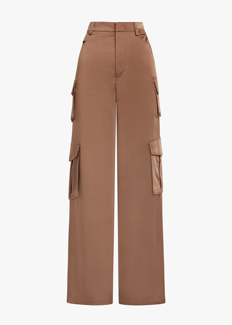 THE SATIN CARGO PANT