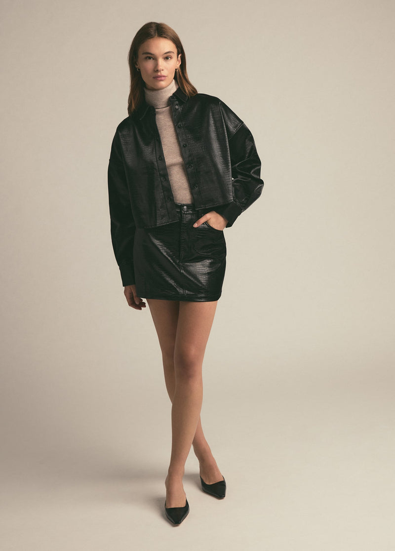 THE CROP EX-BOYFRIEND SHIRT - SAV
