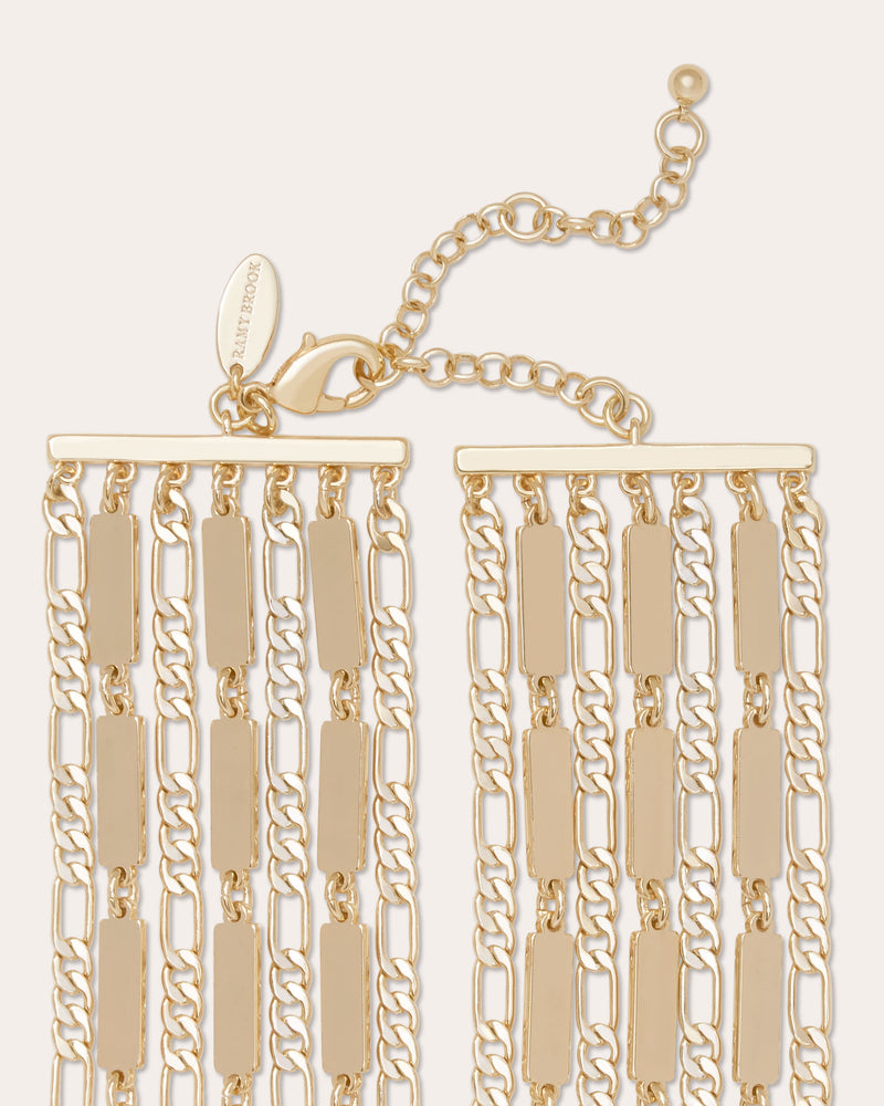 KEELY LAYERED CHOKER NECKLACE - GLD