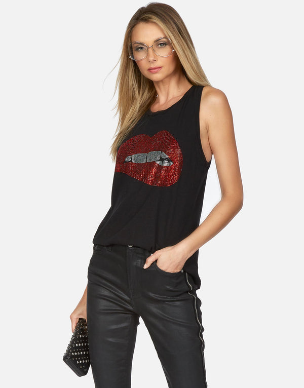 PEYTON CRYSTAL BITING LIP TANK