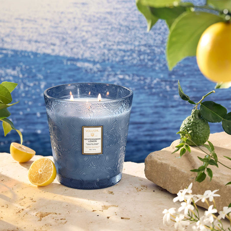 MEDITERRANEAN LEMON 3 WICK CANDLE