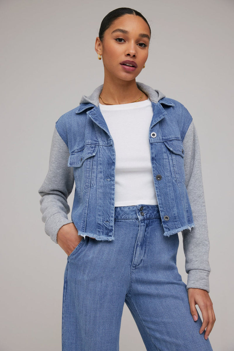 MONTANA HOODIE JEAN JACKET