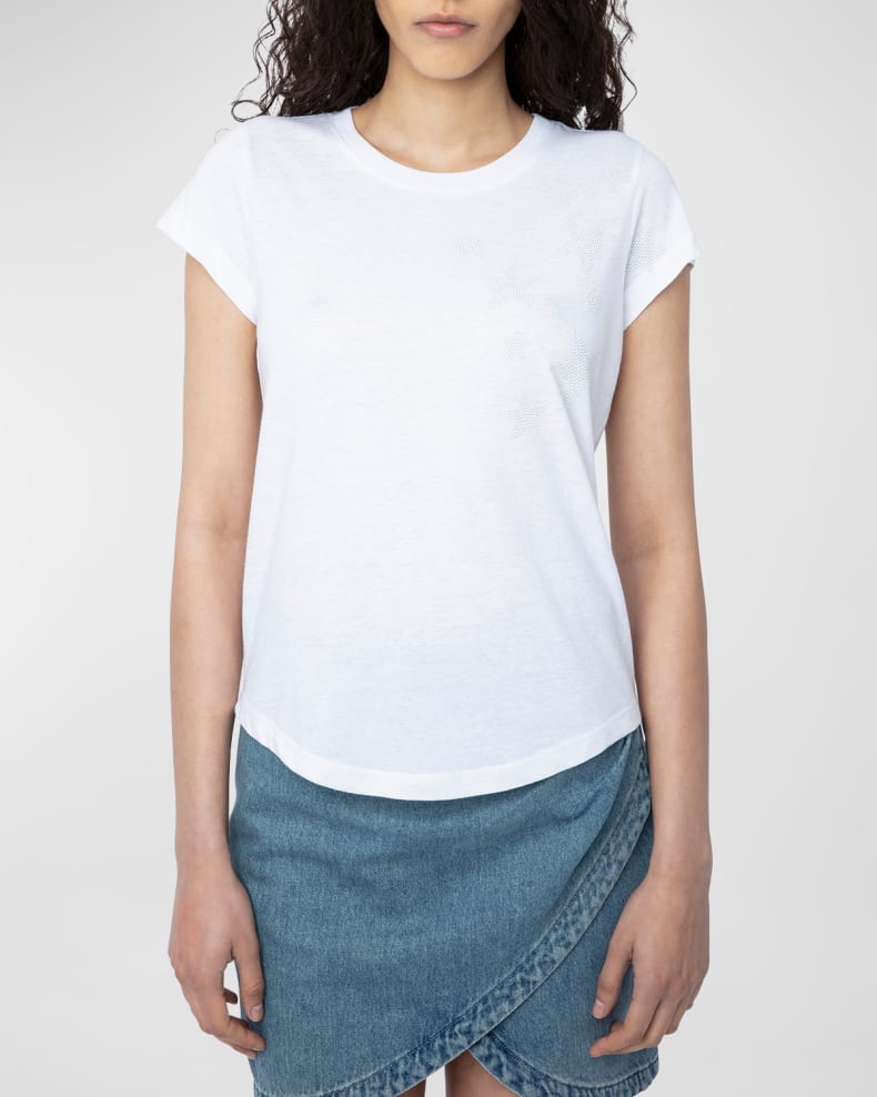 SKINNY RAIN STARS TEE