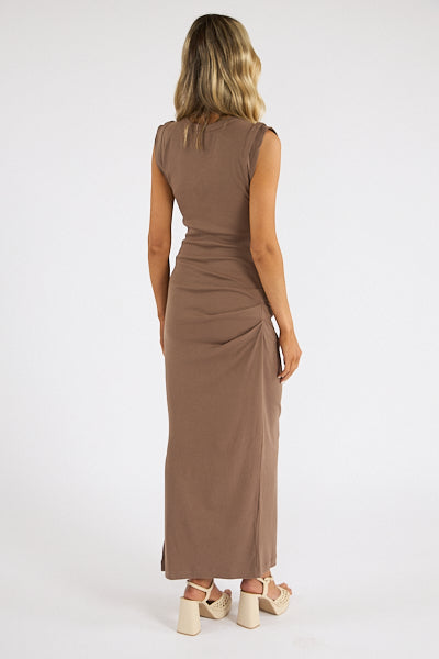 CALLIOPE EXT. SLEEVE MAXI DRESS - COBB.