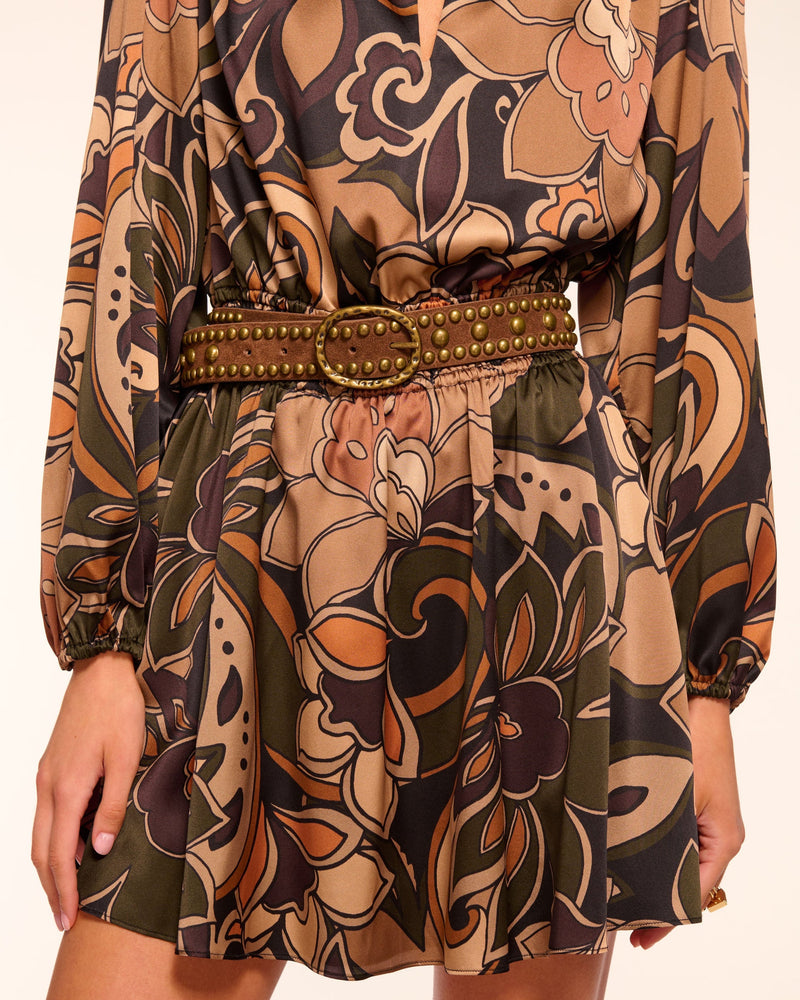 GLORIA DRESS - BOHO BROWN