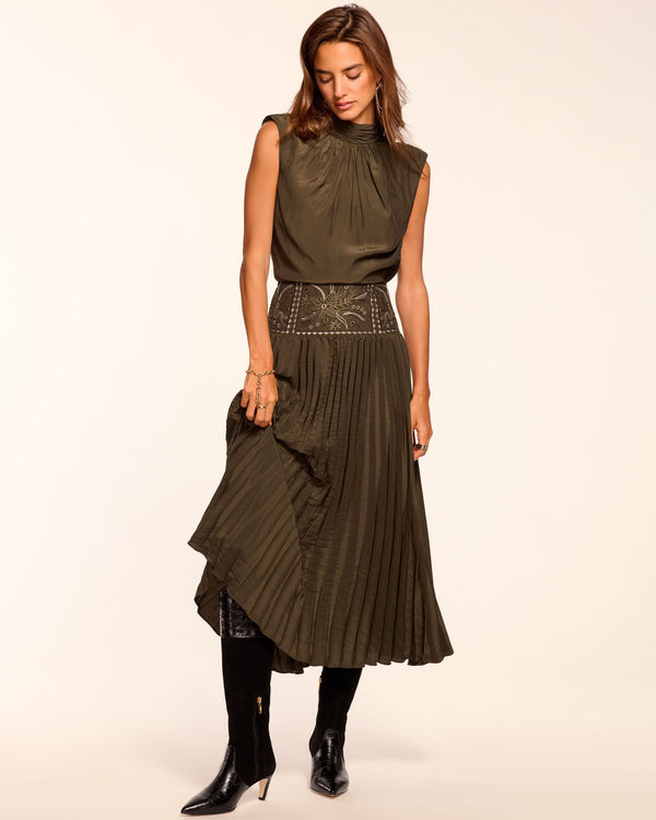 KIMBERLY DRESS - DK OLIVE