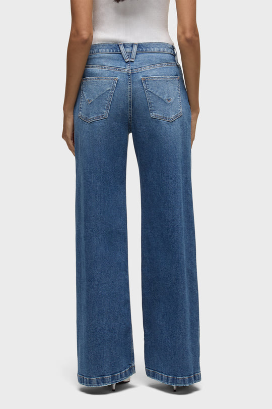 JODIE HIGH RISE LOOSE FIT WIDE LEG JEAN - LUNAR