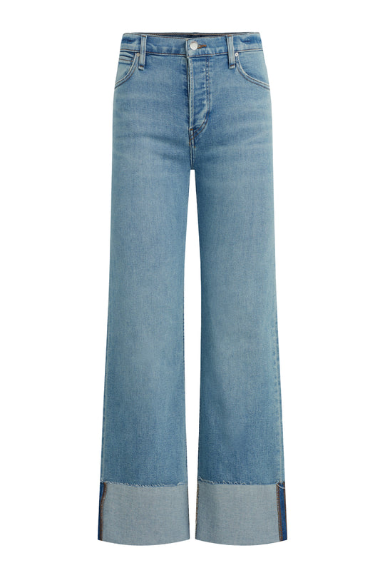 ROSIE HIGH-RISE WIDE LEG JEAN W/CUFF - OAK