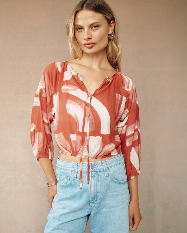 TIE UP PULLOVER TOP