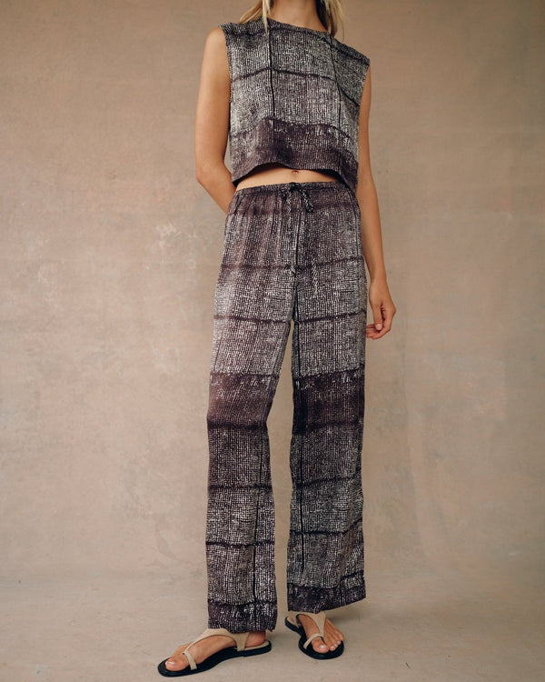 WIDE LEG W/WIDE HEM PANT
