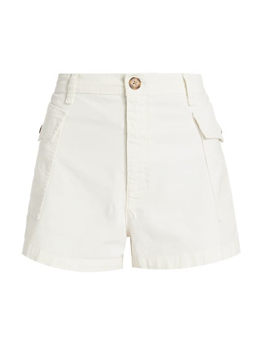 PATCH POCKET UTILITY SHORT - BLANC