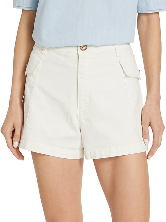 PATCH POCKET UTILITY SHORT - BLANC