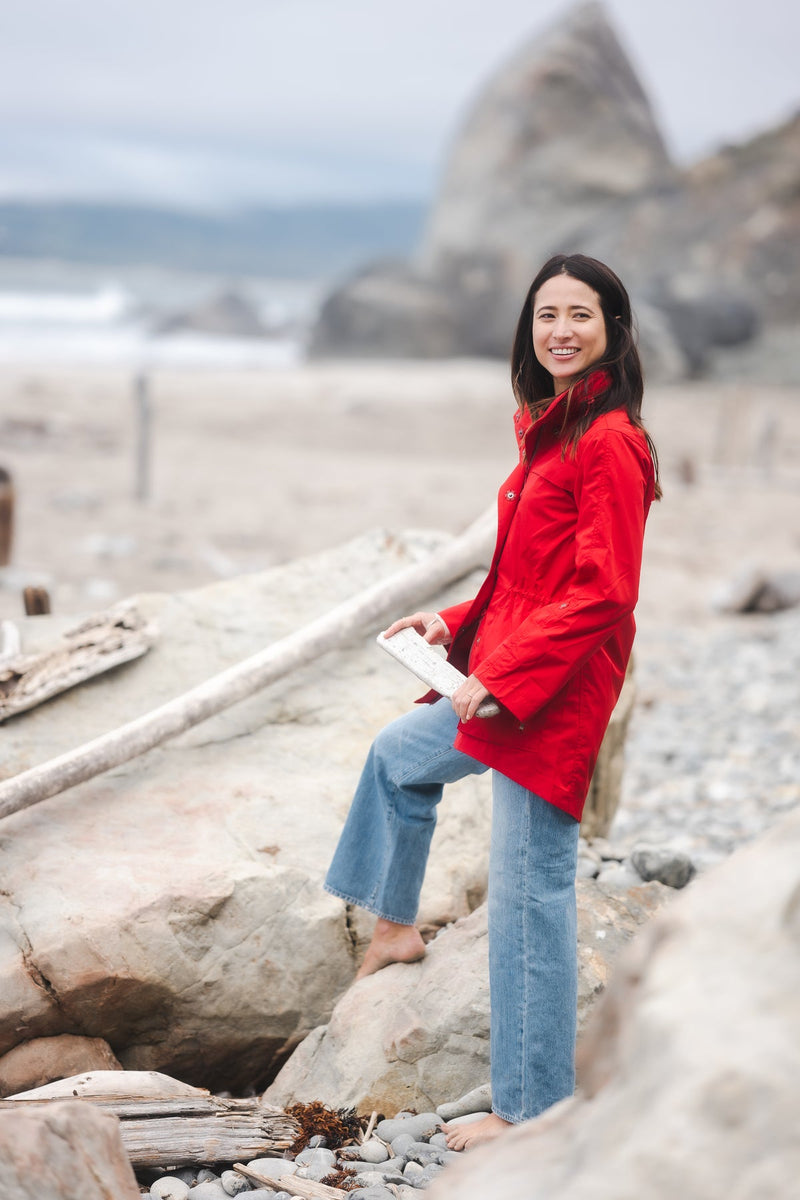 NEW ANORAK JACKET - CHERRY RED