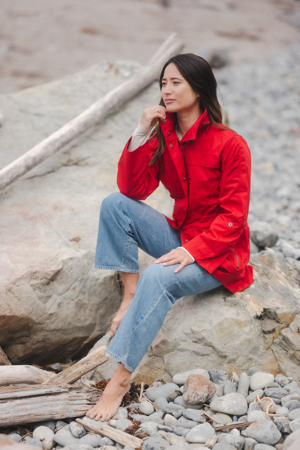 NEW ANORAK JACKET - CHERRY RED