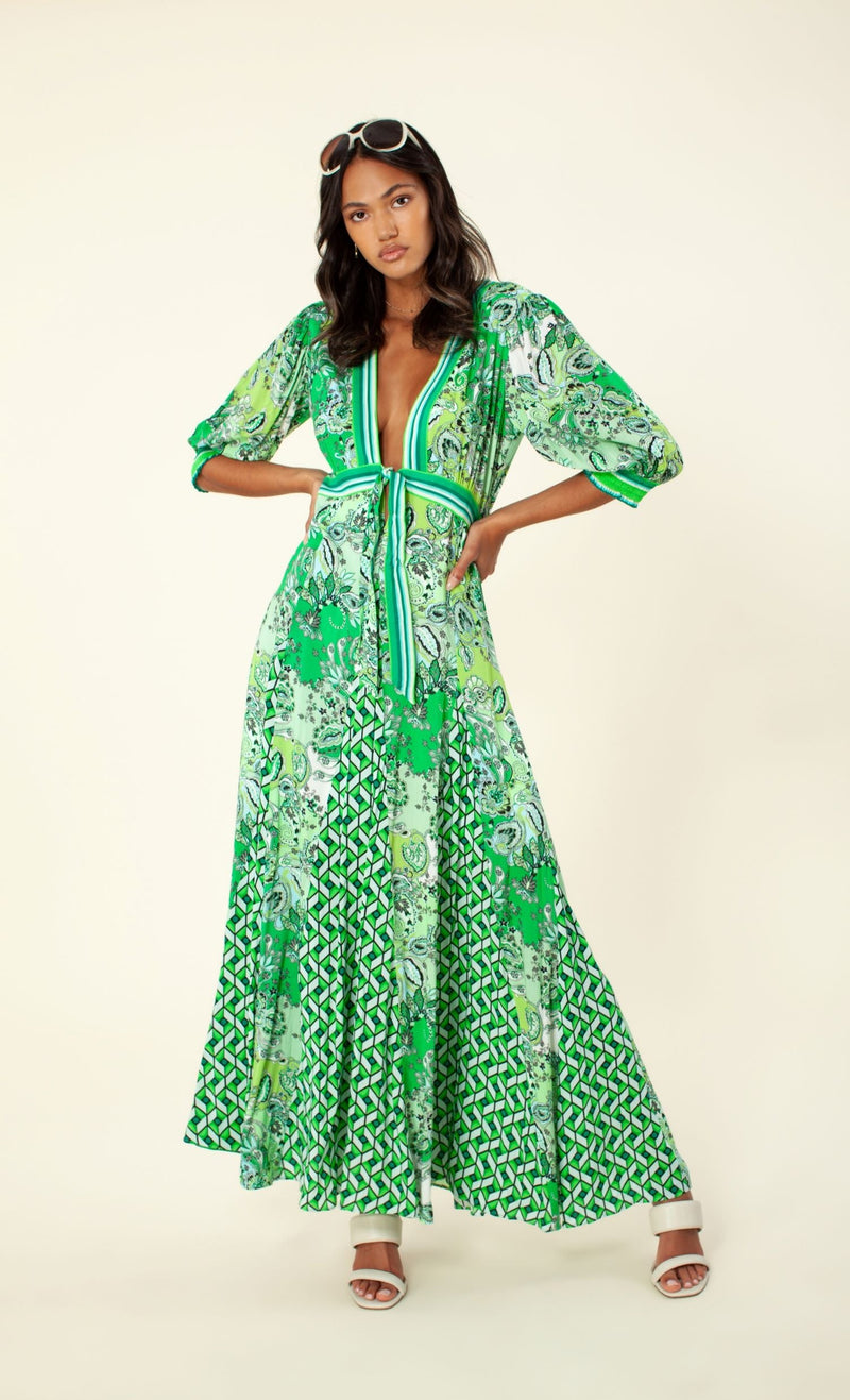 FIONA TIE FRONT MAXI