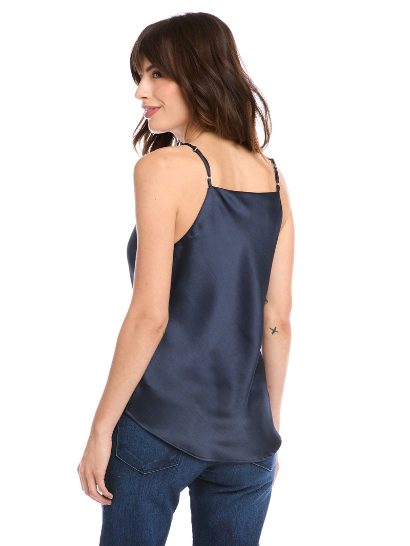 DRAPE CAMI - NAVY