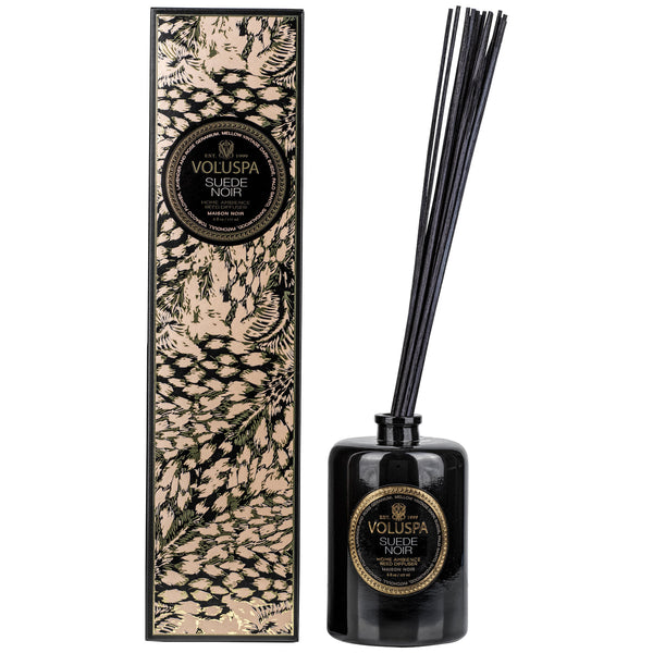 SUEDE NOIR REED DIFFUSER - 6oz.