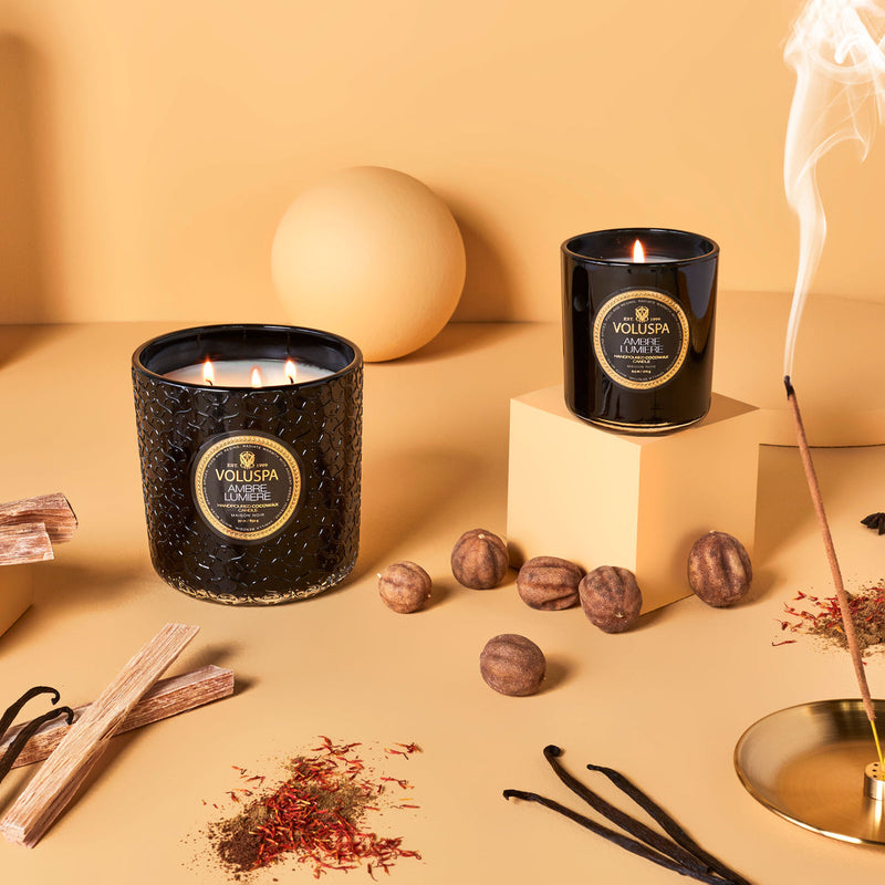 AMBRE LUMIERE CLASSIC CANDLE - 9.5oz.