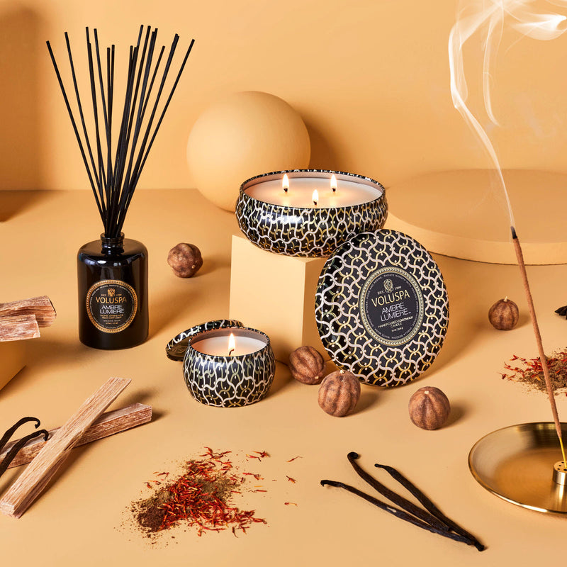 AMBRE LUMIERE REED DIFFUSER - 6oz.