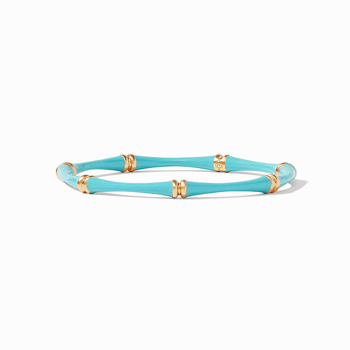BAMBOO BANGLE GOLD - BAHAMIAN BLUE